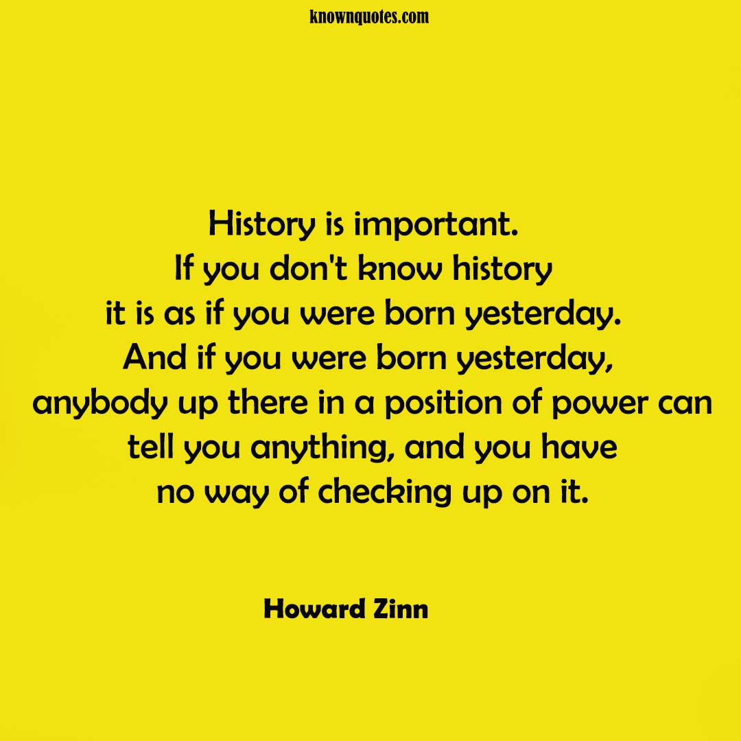 importance of history quotes