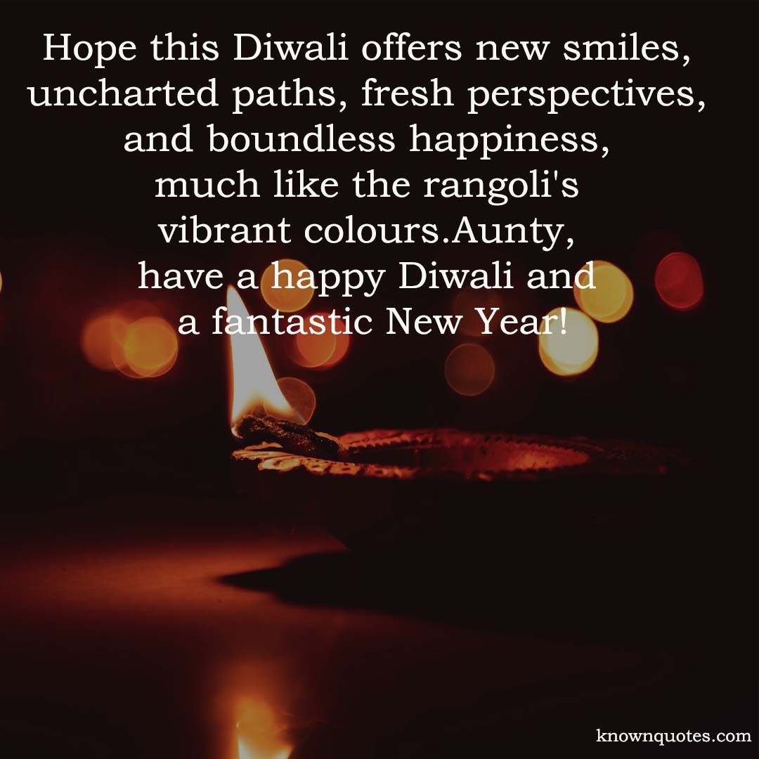 Happy Diwali Messages To Aunty