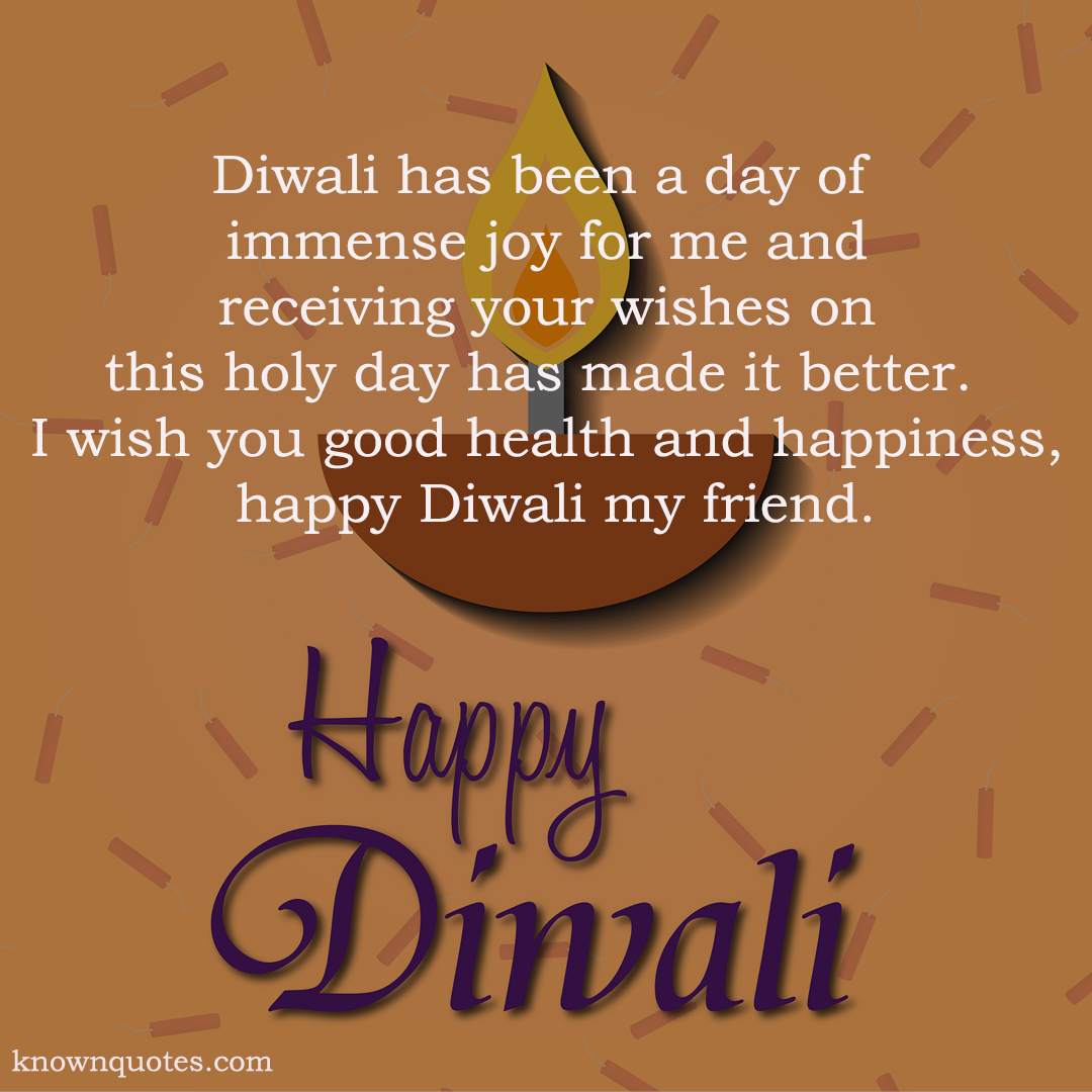 Diwali Reply For Friends And Colleagues