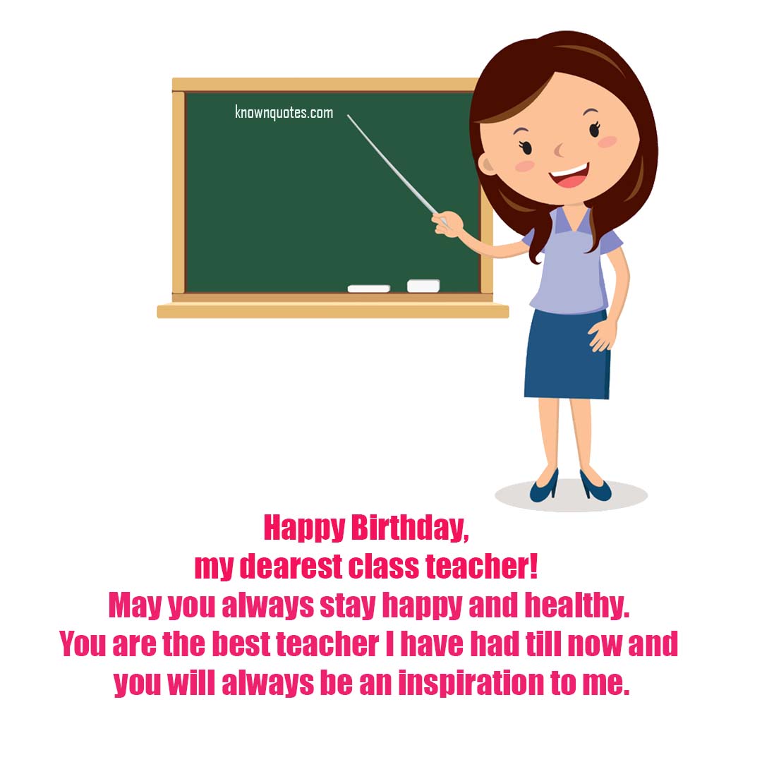 heart touching birthday wishes for teacher