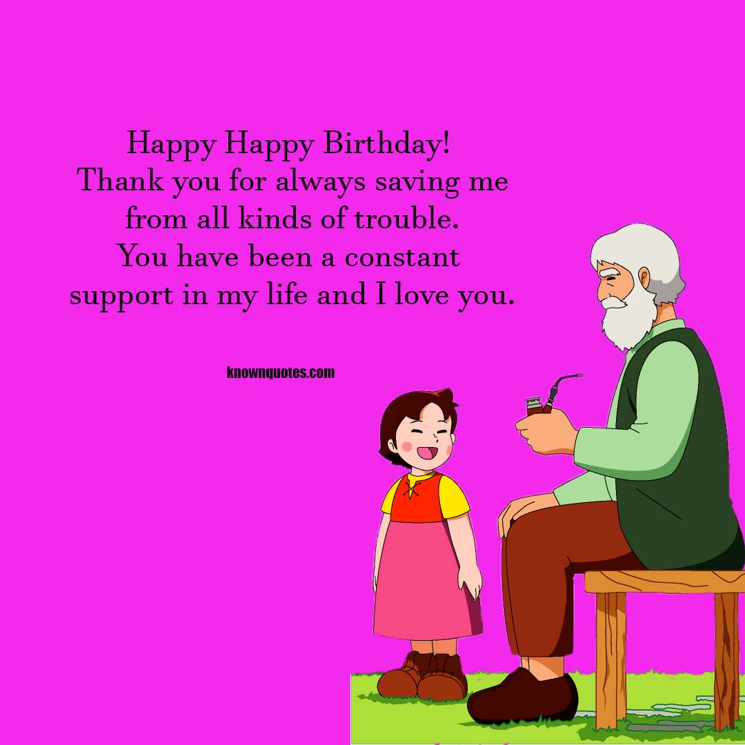 Birthday Grandpa Wishes From Granddaughter