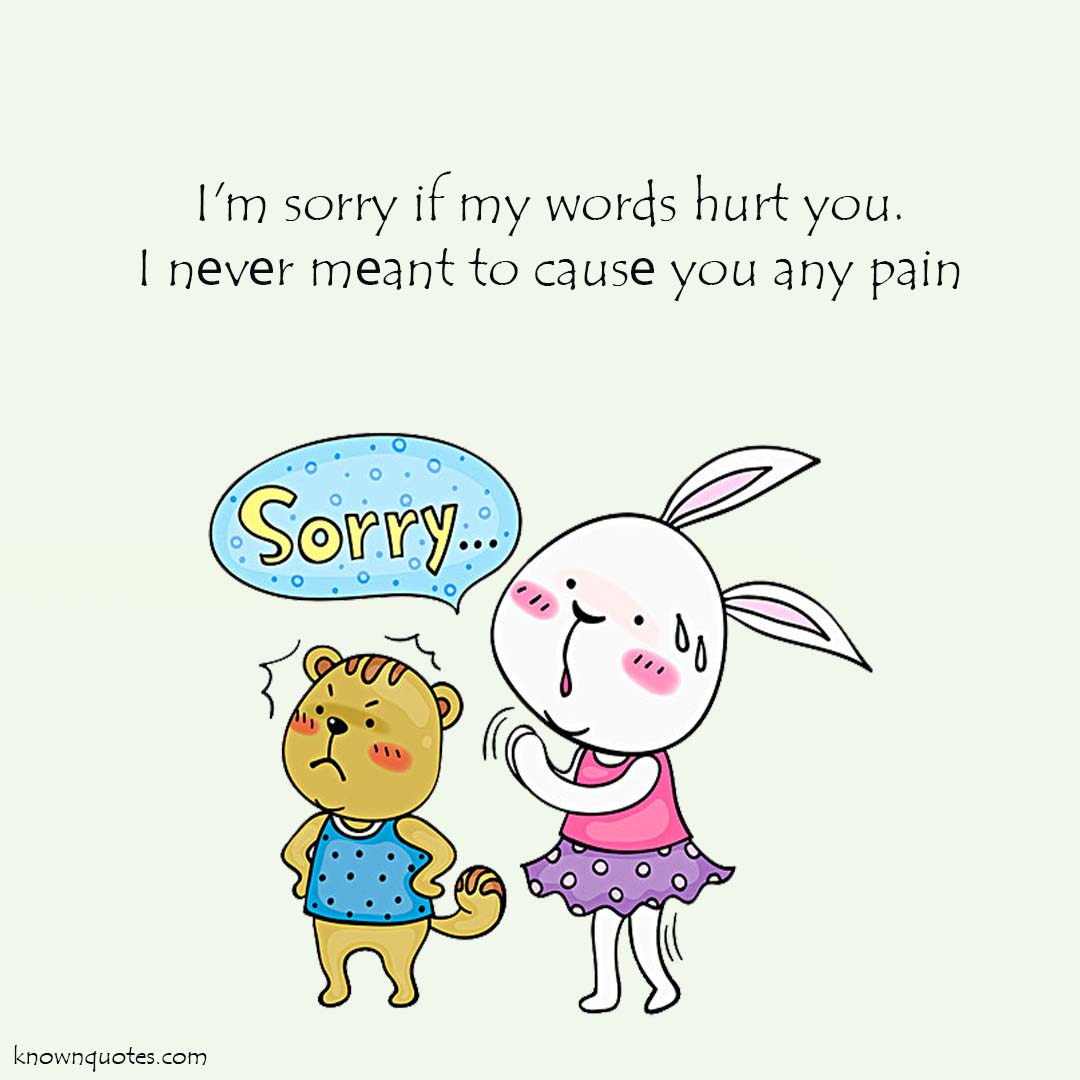 Saying Sorry for a Mistake